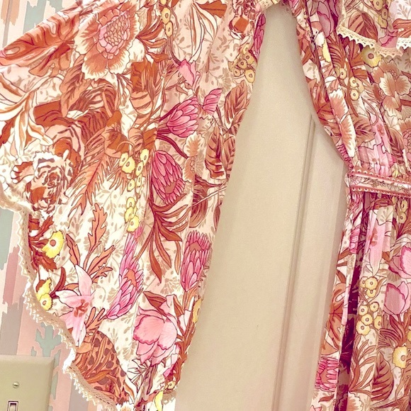 🌺🎉HP🎉🌺 NWT Spell & The Gypsy Jungle One Shoulder Dress - Picture 10 of 16